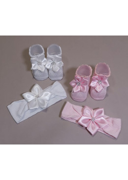 BABBUCCE E FASCIA COTONE