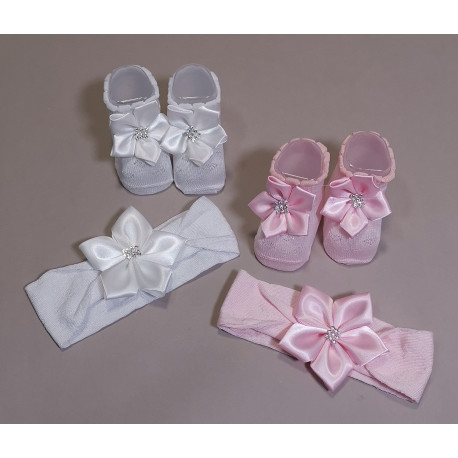 BABBUCCE E FASCIA COTONE