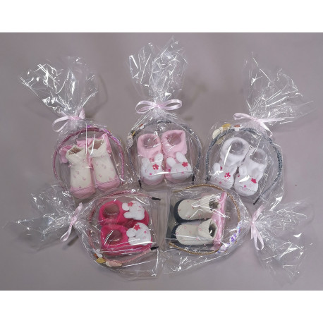 SCARPINA E FERMAGLIO IN COTONE