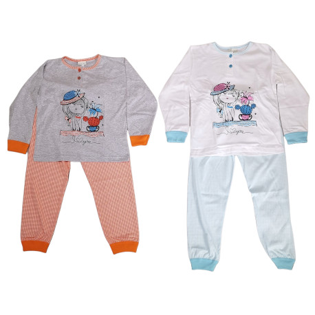 PIGIAMA COTONE ML 7-10 ANNI