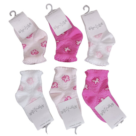 6 CALZINI CORTI IN COTONE