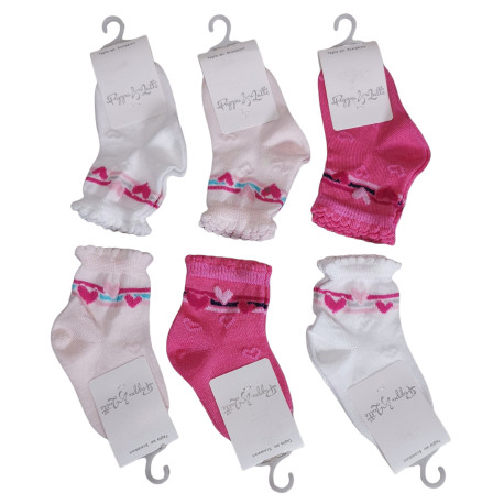 6 CALZINI CORTI IN COTONE