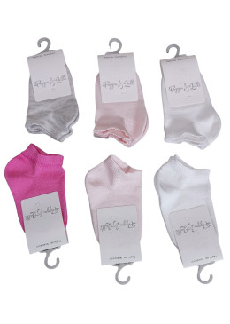 6 CALZINI CORTI IN COTONE