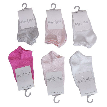 6 CALZINI CORTI IN COTONE