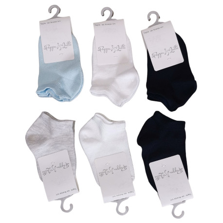 6 CALZINI CORTI IN COTONE