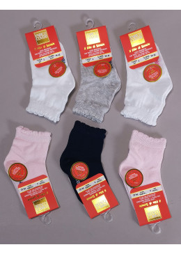 6 CALZINI CORTI IN COTONE