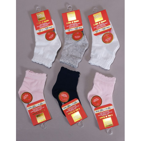 6 CALZINI CORTI IN COTONE