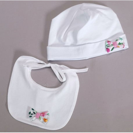 BAVETTA E CAPPELLO COTONE