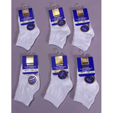 6 CALZINI CORTI IN COTONE