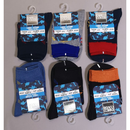 CALZE BIMBO CORTO CALDO COTONE 6PZ