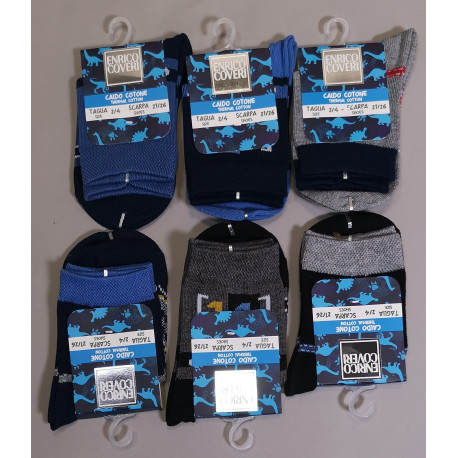 CALZE BIMBO CORTO CALDO COTONE 6PZ