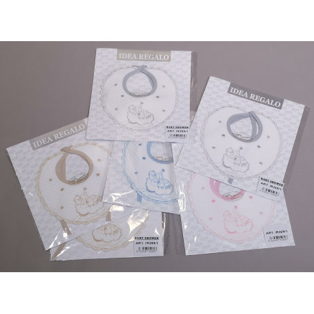 6 BAVETTE JAQUARD BABY SHOWER