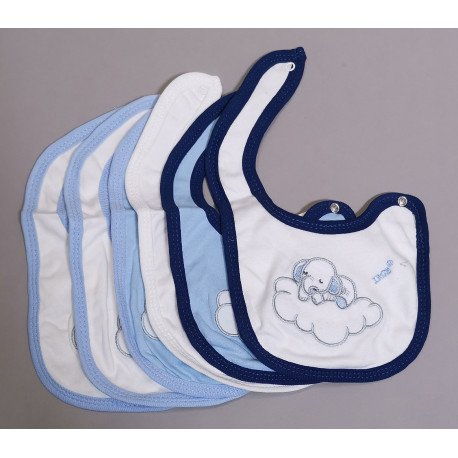 6PZ BAVETTA COTONE CON CLIPS