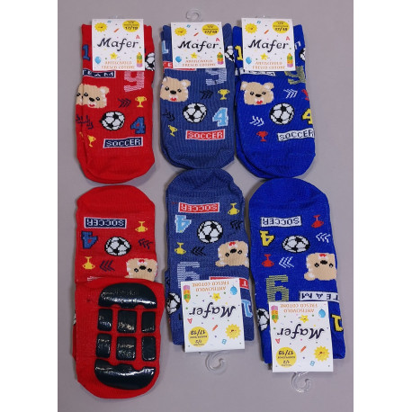 6PZ CALZA ANTISCIVOLO COTONE