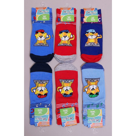 6PZ CALZA ANTISCIVOLO COTONE