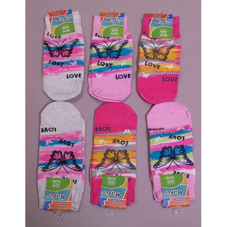 6PZ CALZA ANTISCIVOLO COTONE