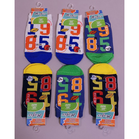 6PZ CALZA ANTISCIVOLO COTONE