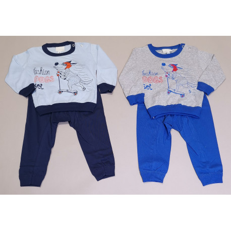 PIGIAMA LUNGO COTONE