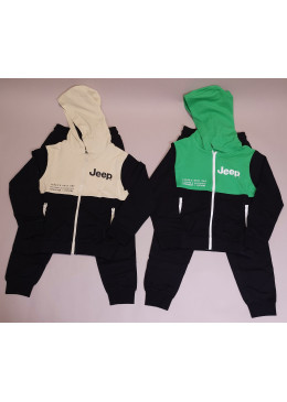 TUTA FELPA COTONE APERTA 8-16