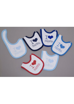 BAVETTE COTONE PC. 6 C/CLIPS