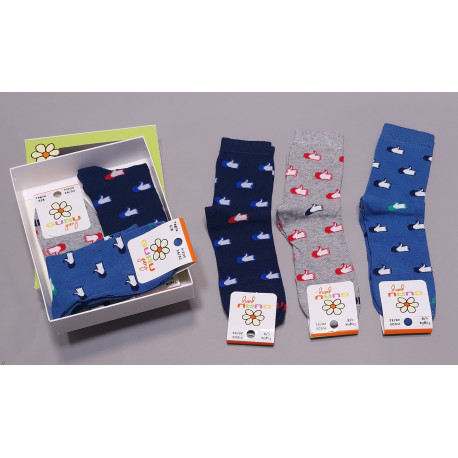 CALZINO CORTO B/NO CALDO COTONE PZ.6