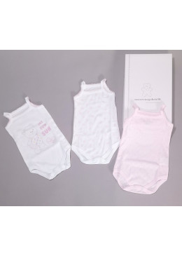 BODY SPALLA STRETTA COTONE 3PZ