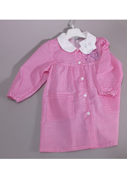 GREMBIULE ASILO Q.ROSA COLLO LISCIO F.