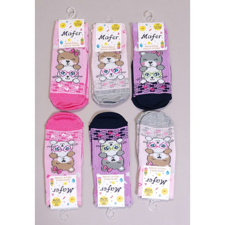 6PZ CALZA ANTISCIVOLO COTONE