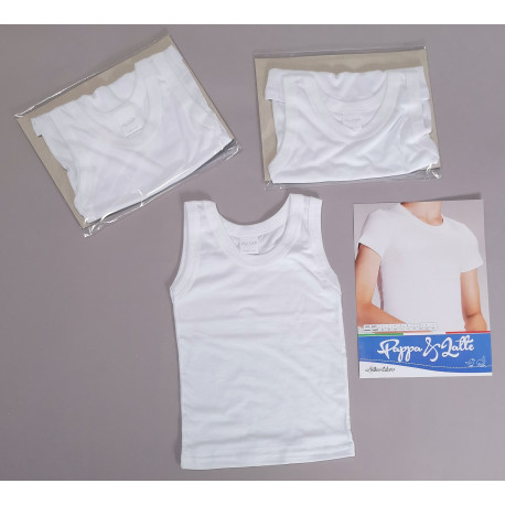 CANOTTA S-L IN COTONE 3PEZZI