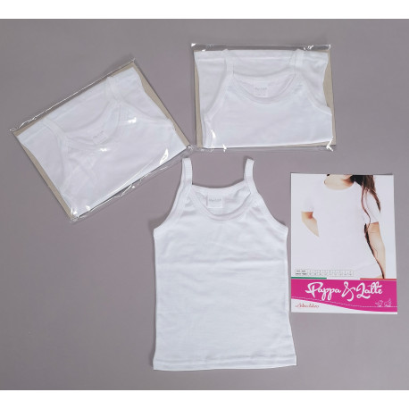 CANOTTA S-STRETTA IN COTONE 3PZ