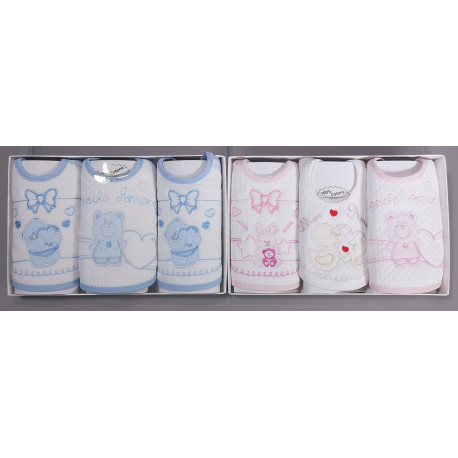 SET REGALO 3 BAVETTE IN JAQUARD